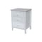 International Concepts Solid Wood Bedroom Nightstand with 3 Drawers, White BD08-8013 - alternate 1